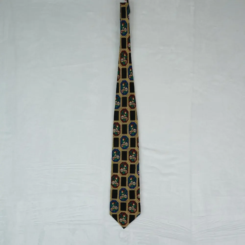 Vintage Hallmark Christmas Neck Tie Yule Tie Greetings 4